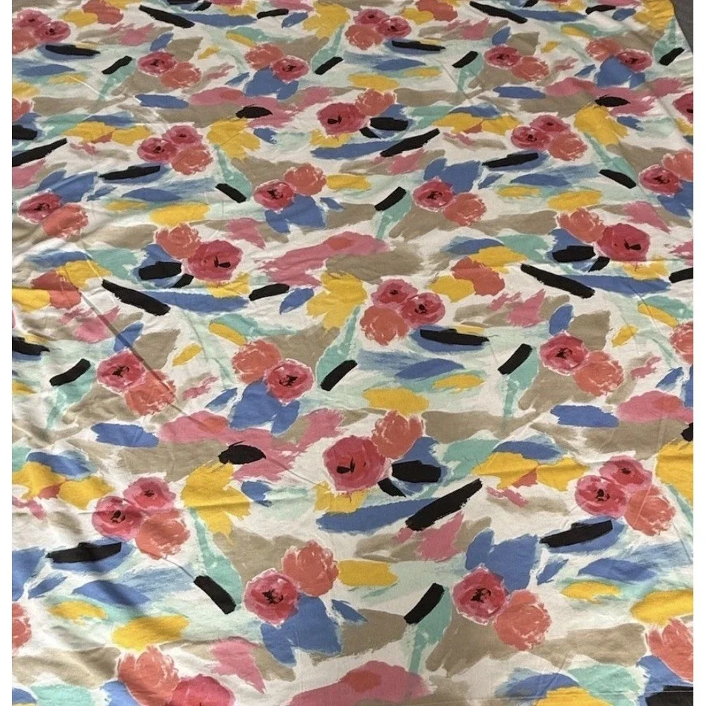 Kate Spade New York Paintball Floral Fabric Shower Curtain 72 X 72 Colorful